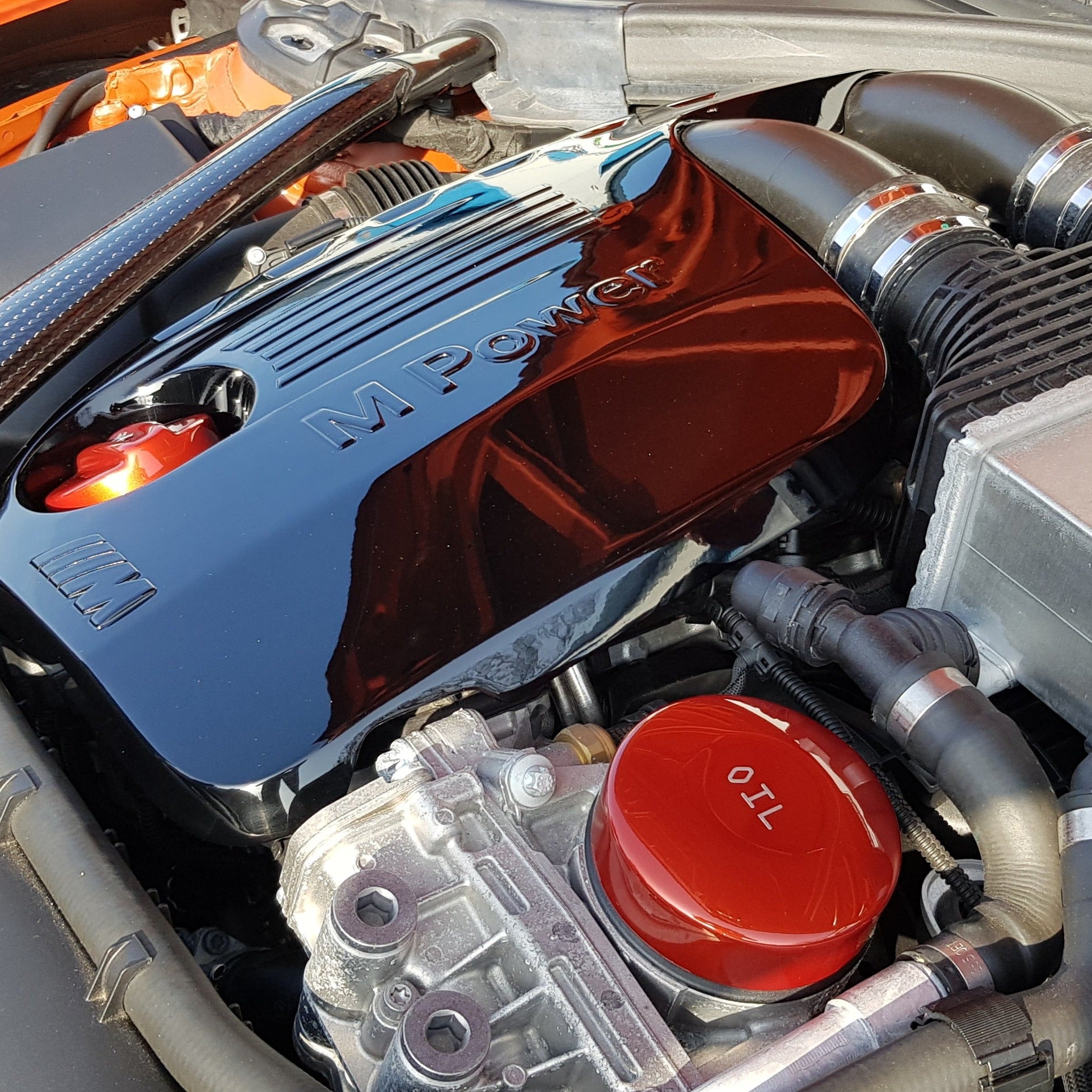 BMW S55 Engine Cap Cover Kit - M2 Competition / M3 / M4 (Painted Finishes)