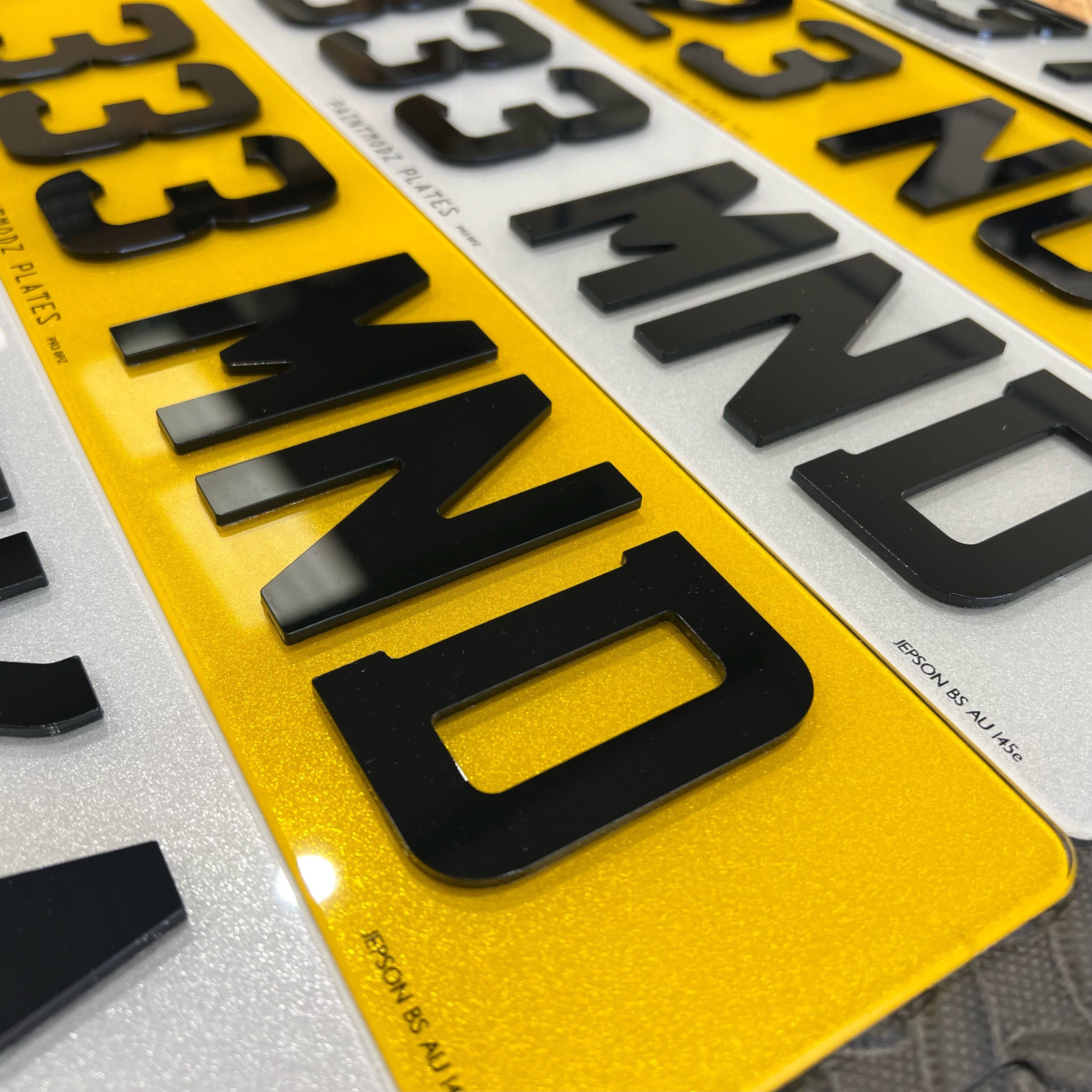 Number Plates 4D Acrylic - Road Legal