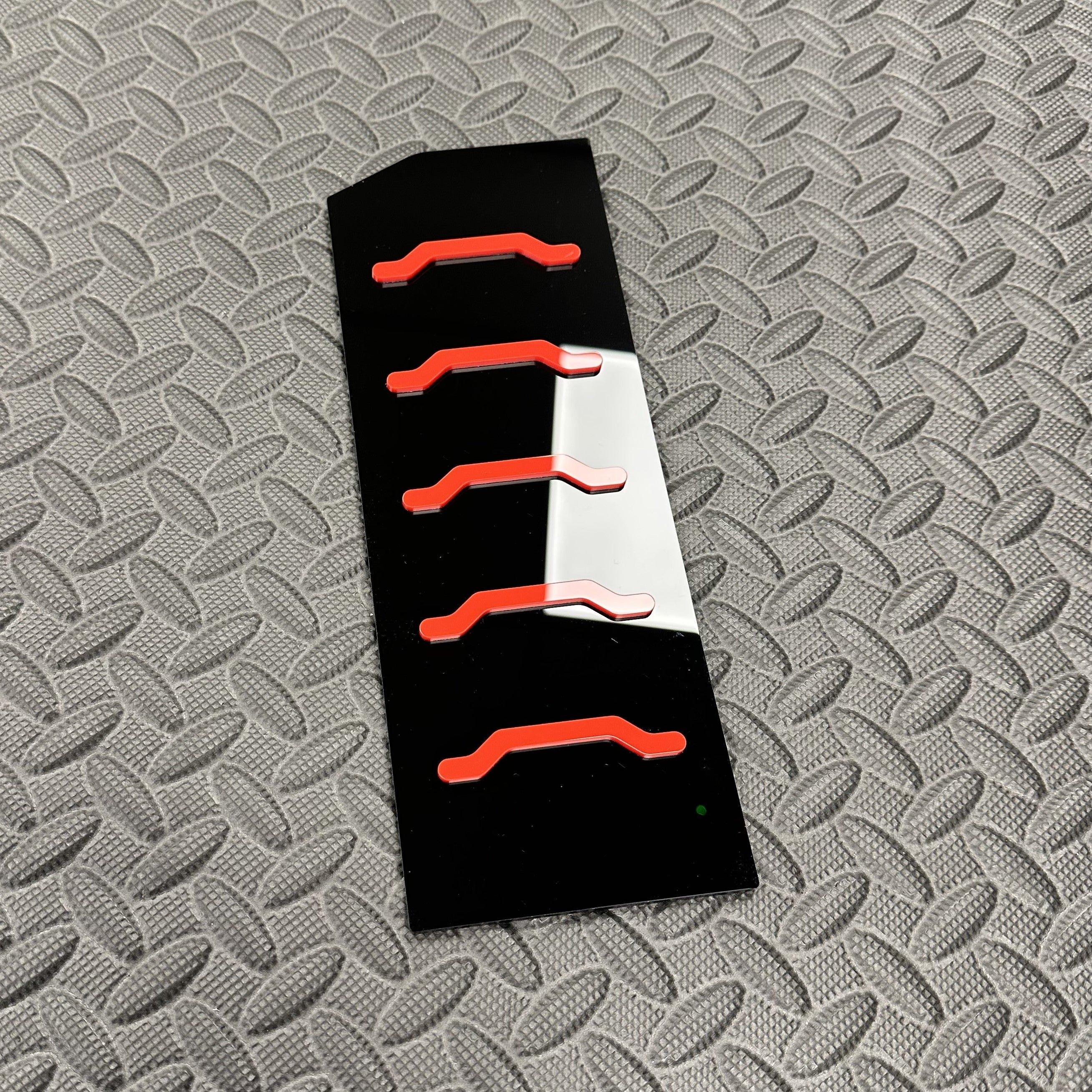 Proform Dead Pedal / Foot Rest Plate - Fits Hyundai i20N - Left Hand Drive - Red Detail