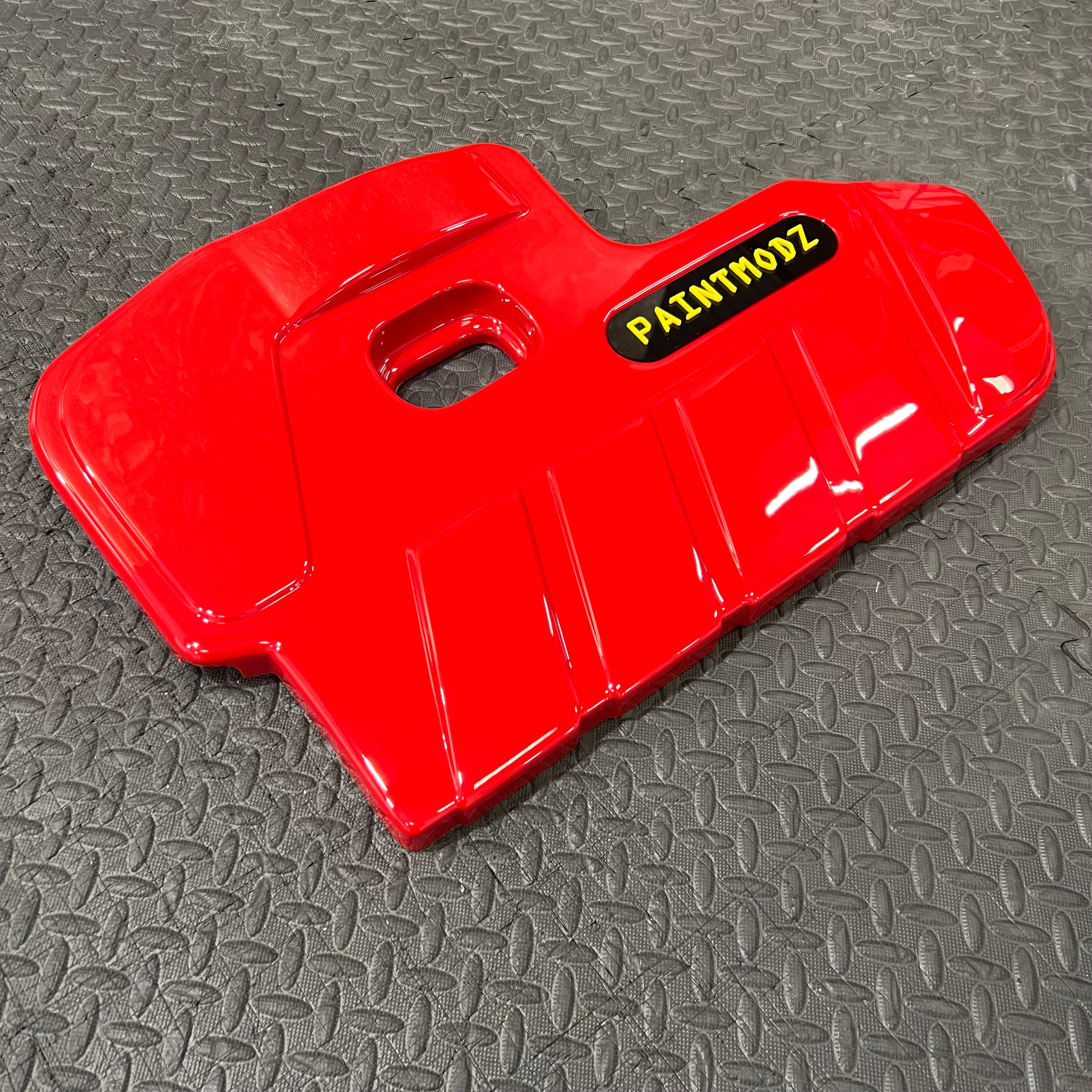 Proform Engine Cover - MK4/4.5 Focus ST Petrol - Gloss Red Plastic - Yellow/Gloss Black Badge