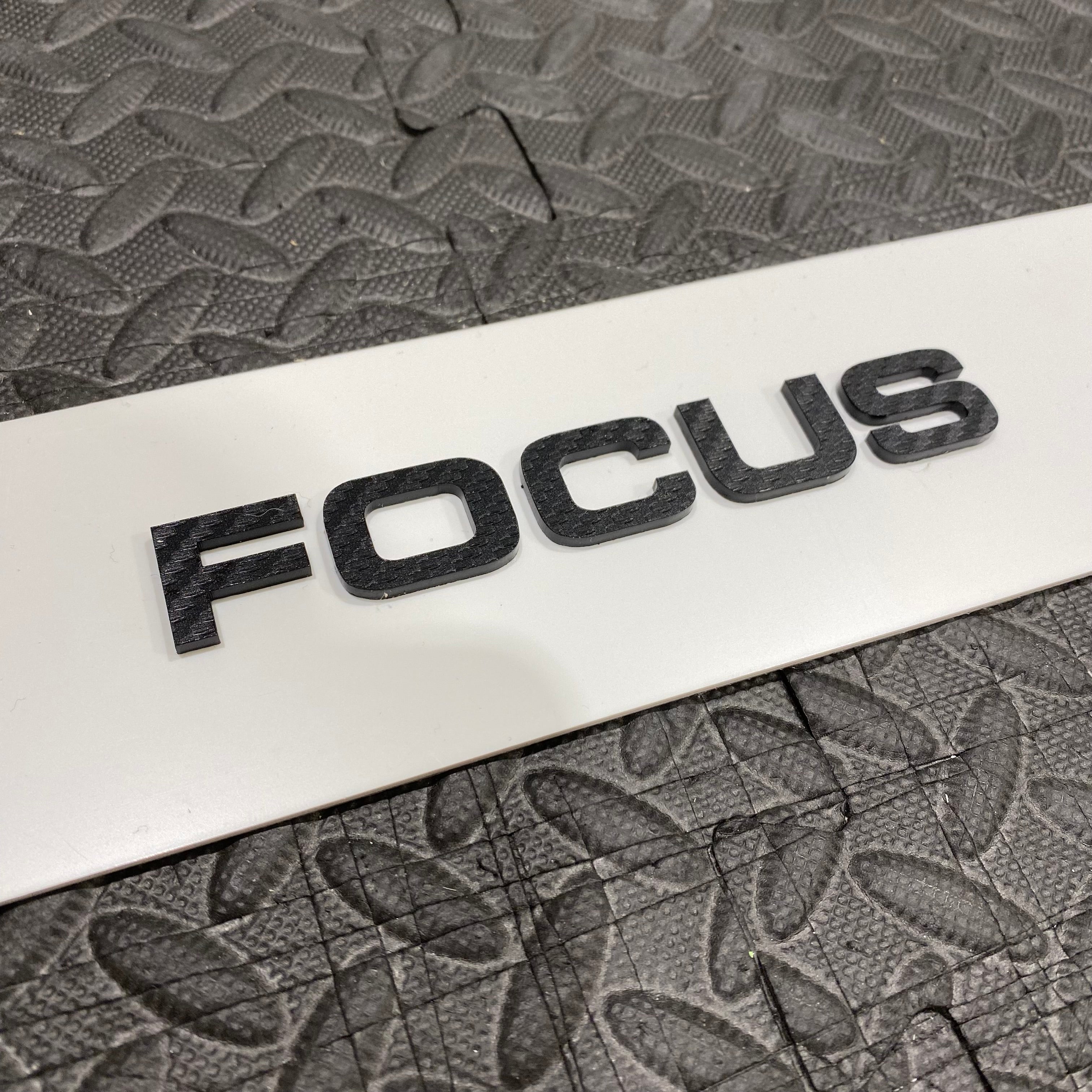 Focus 4D Acrylic Tailgate Badges