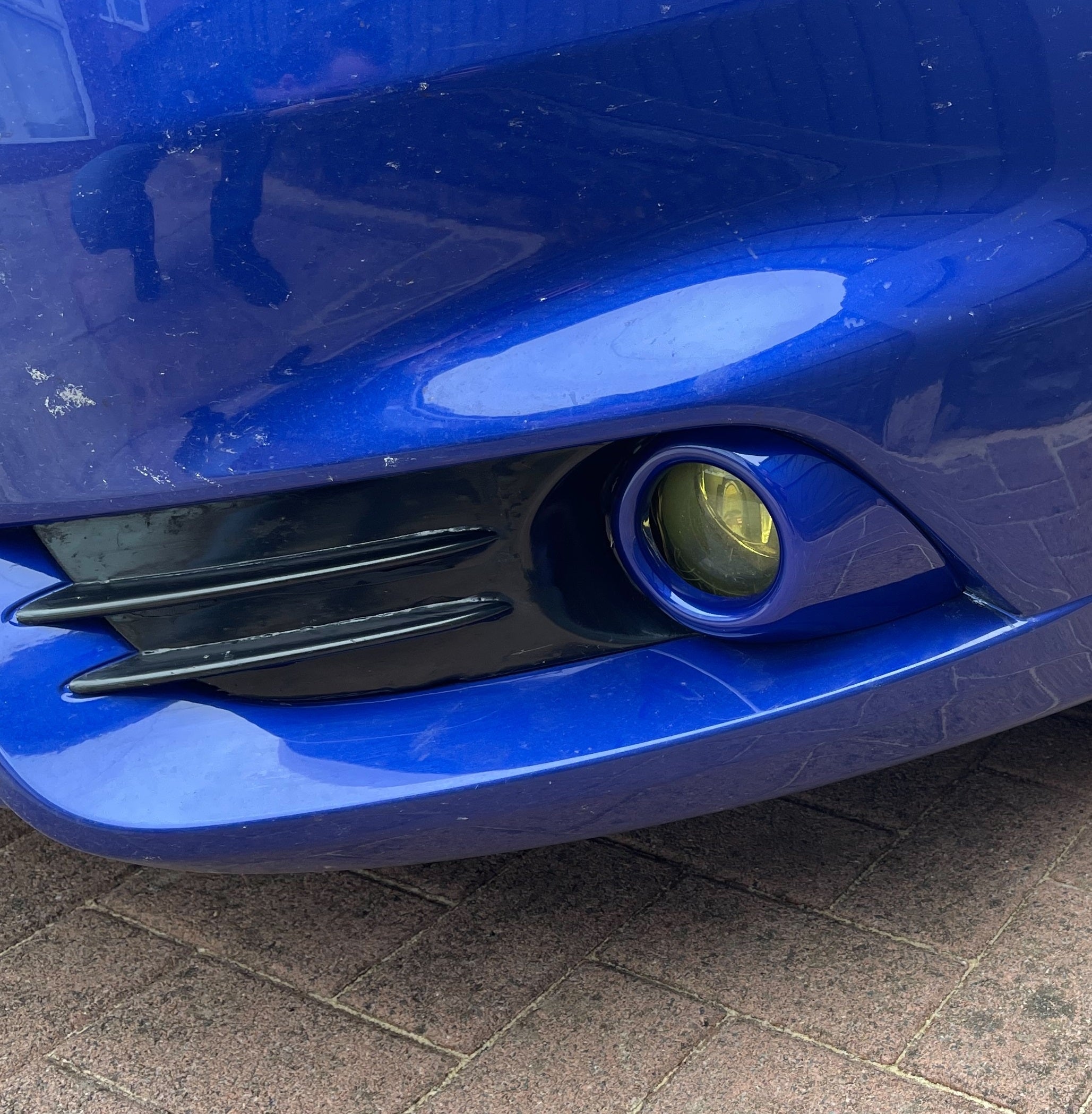 Proform Fog Light Trims - Mk7.5 Fiesta ST180/ST200 - Painted Spirit Blue/Gloss Black