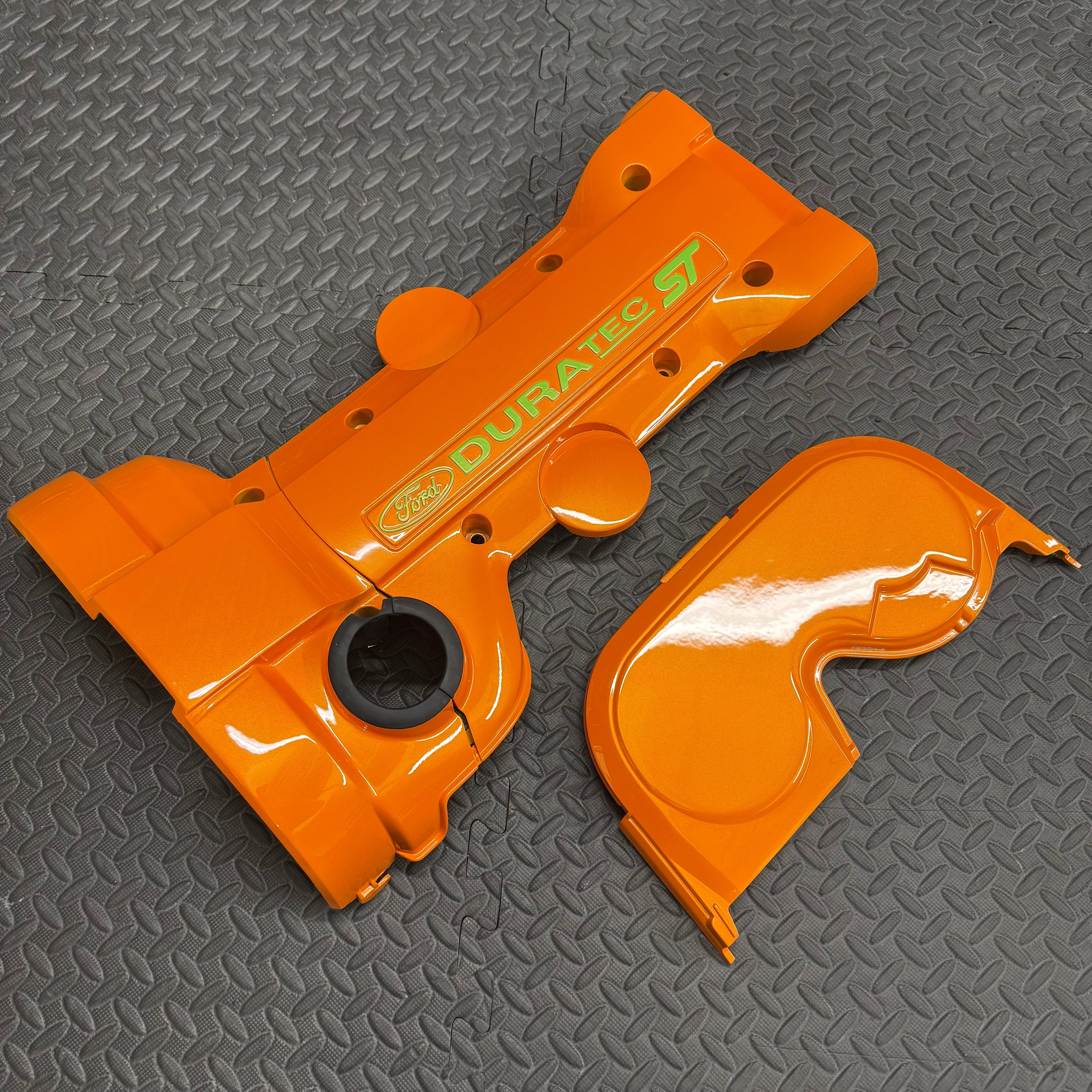 Engine Cover Painting Service Customer Supplied Parts - Mk2/2.5 Focus ST / RS - Painted 2 Colours (Contrasting Lettering)