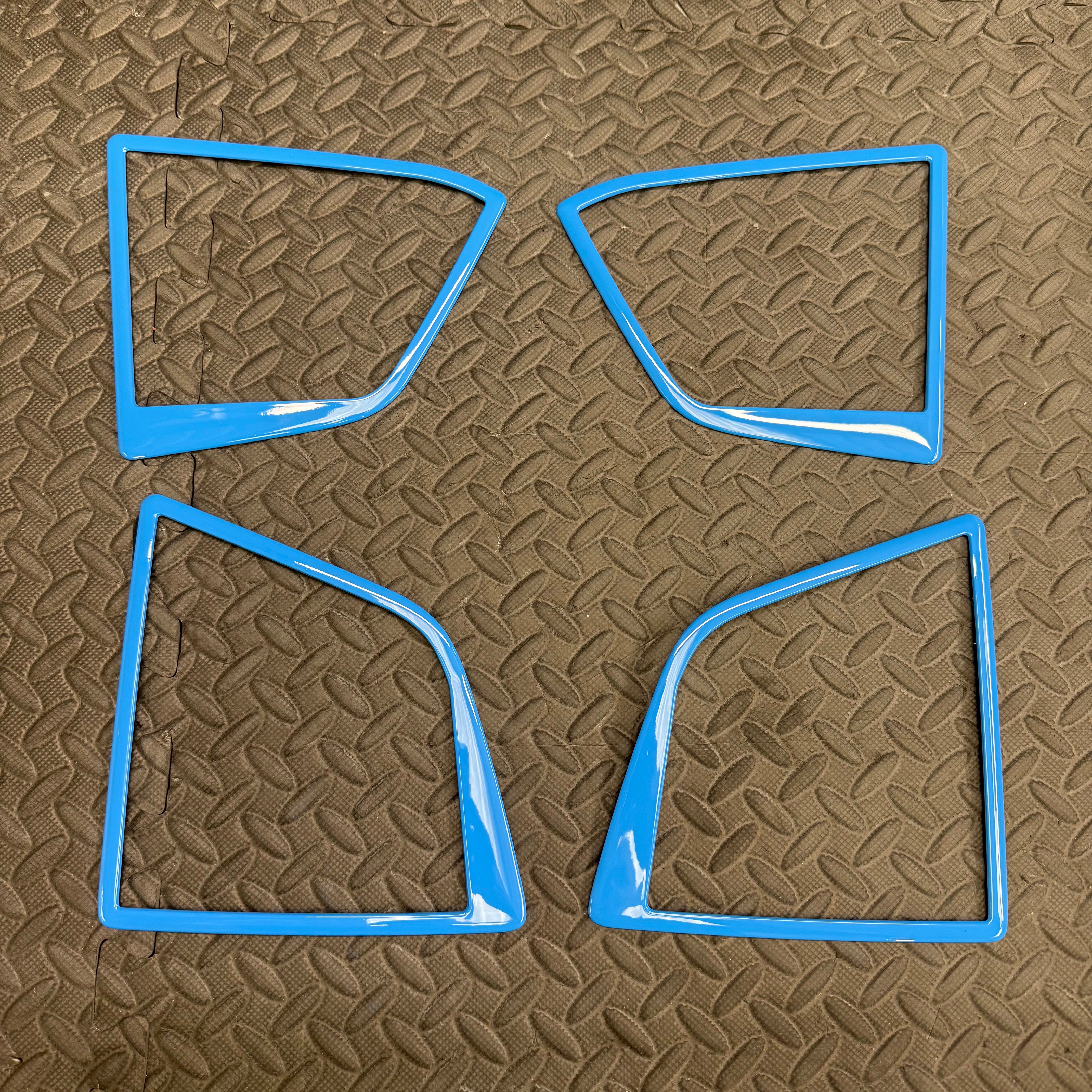 Mk4/4.5 Focus Door Speaker Surrounds, Painted Azure Blue