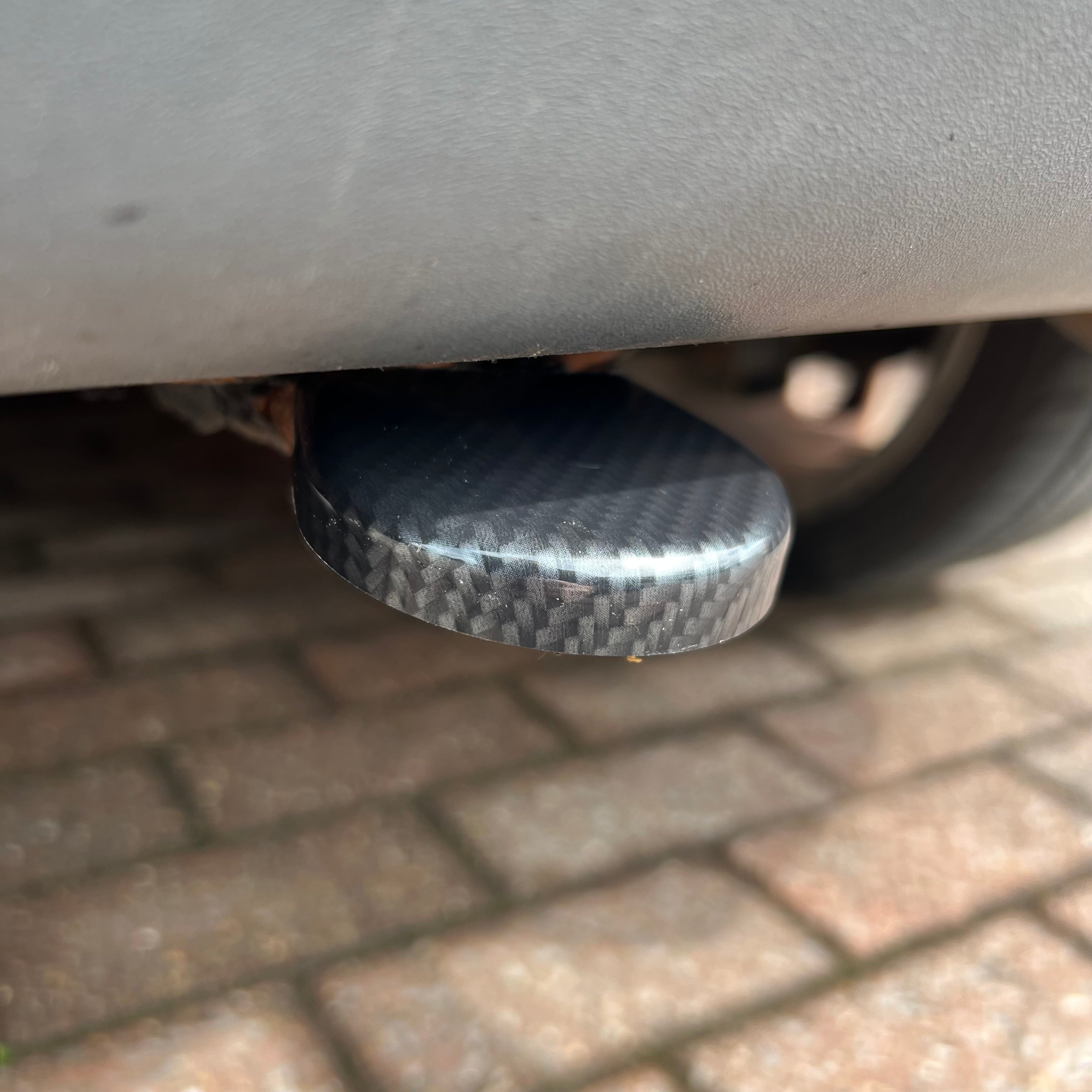 Proform Mk6 Fiesta - Towing Hook Cover - Deluxe Carbon Fibre Effect Plastic