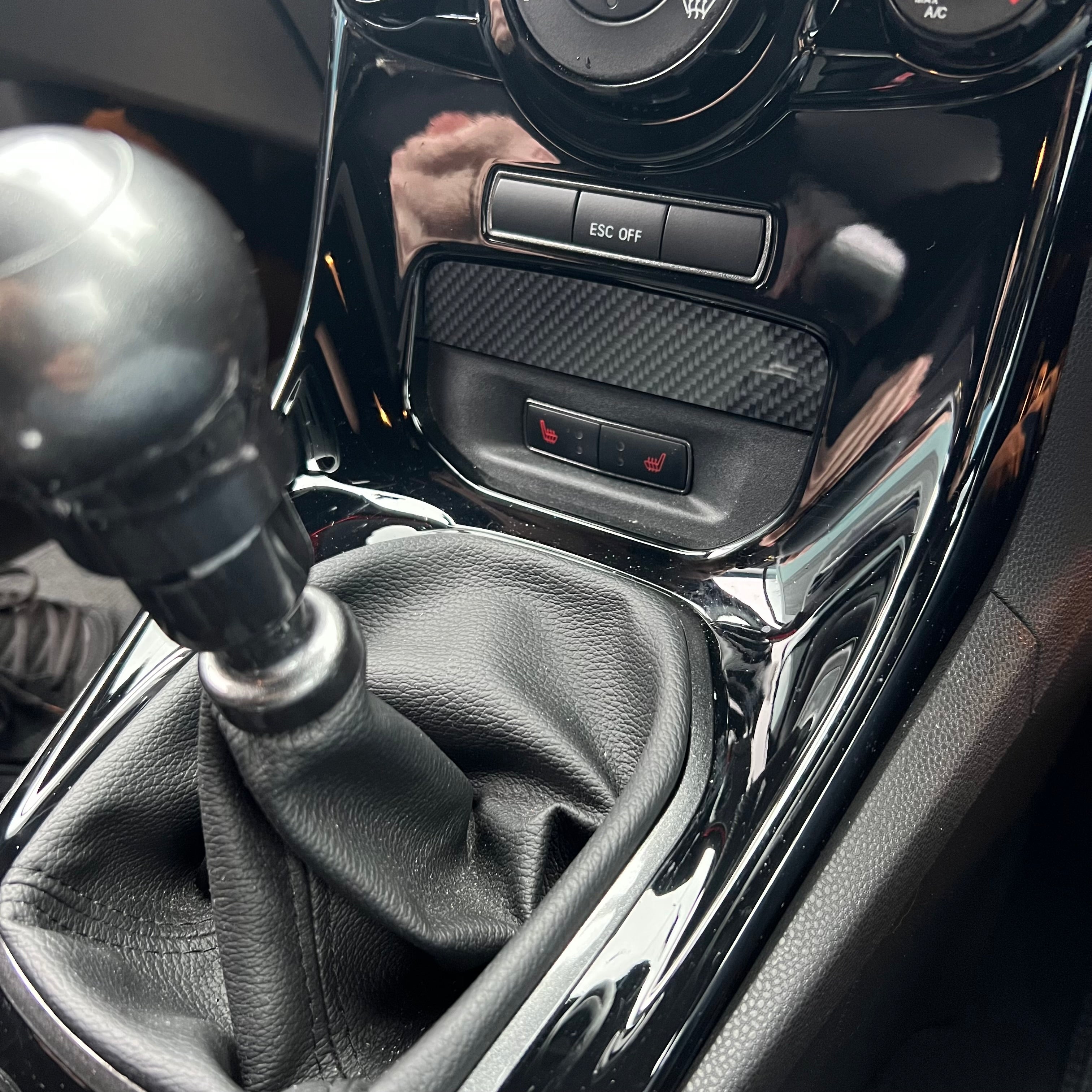 Proform - Mk7.5 Fiesta Dash Insert / Cubby Hole Filler - Deluxe Carbon Fibre Effect