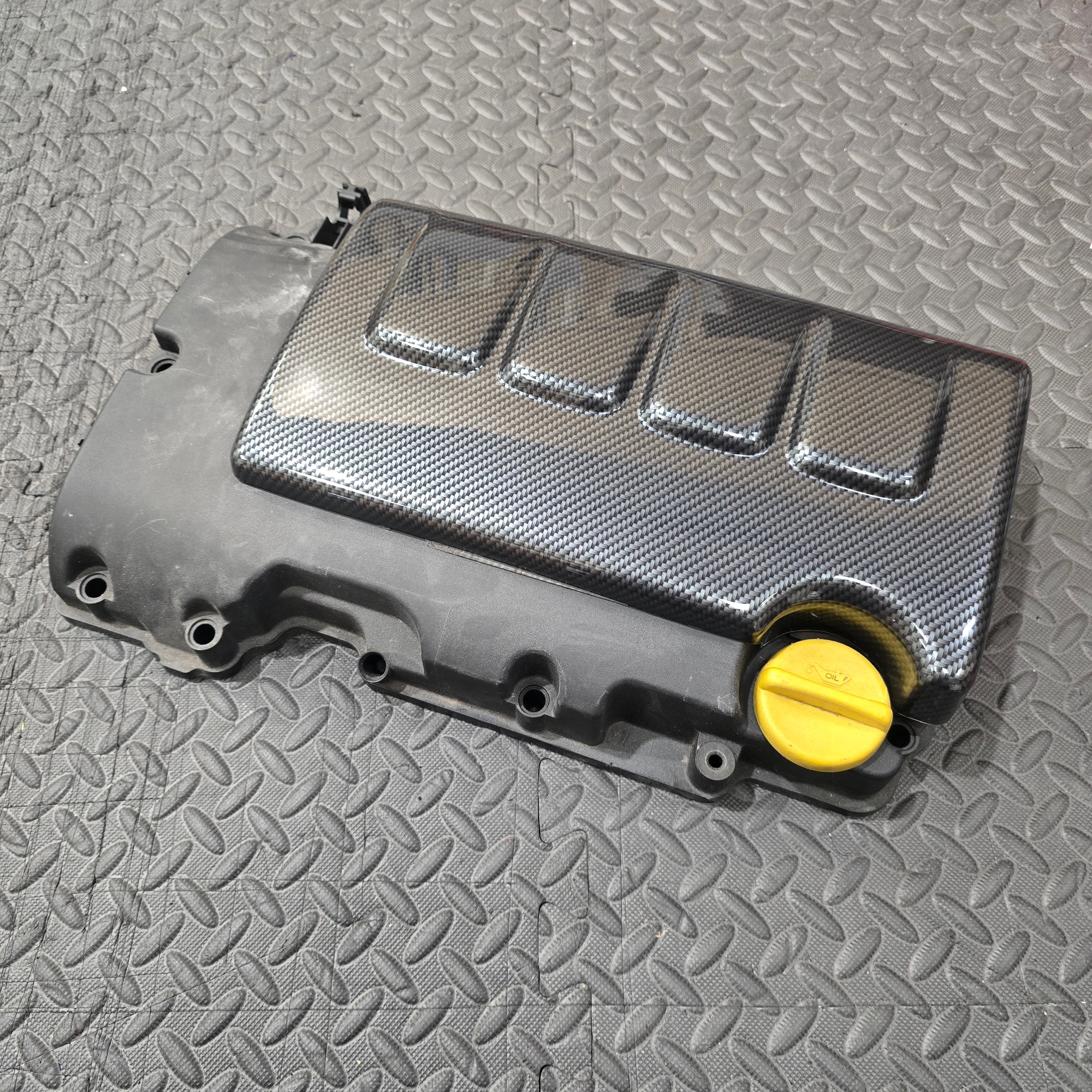 Proform Vauxhall Engine Cover - Deluxe Carbon Fibre EffectPlastic - Fitted on Factory Engine Cover