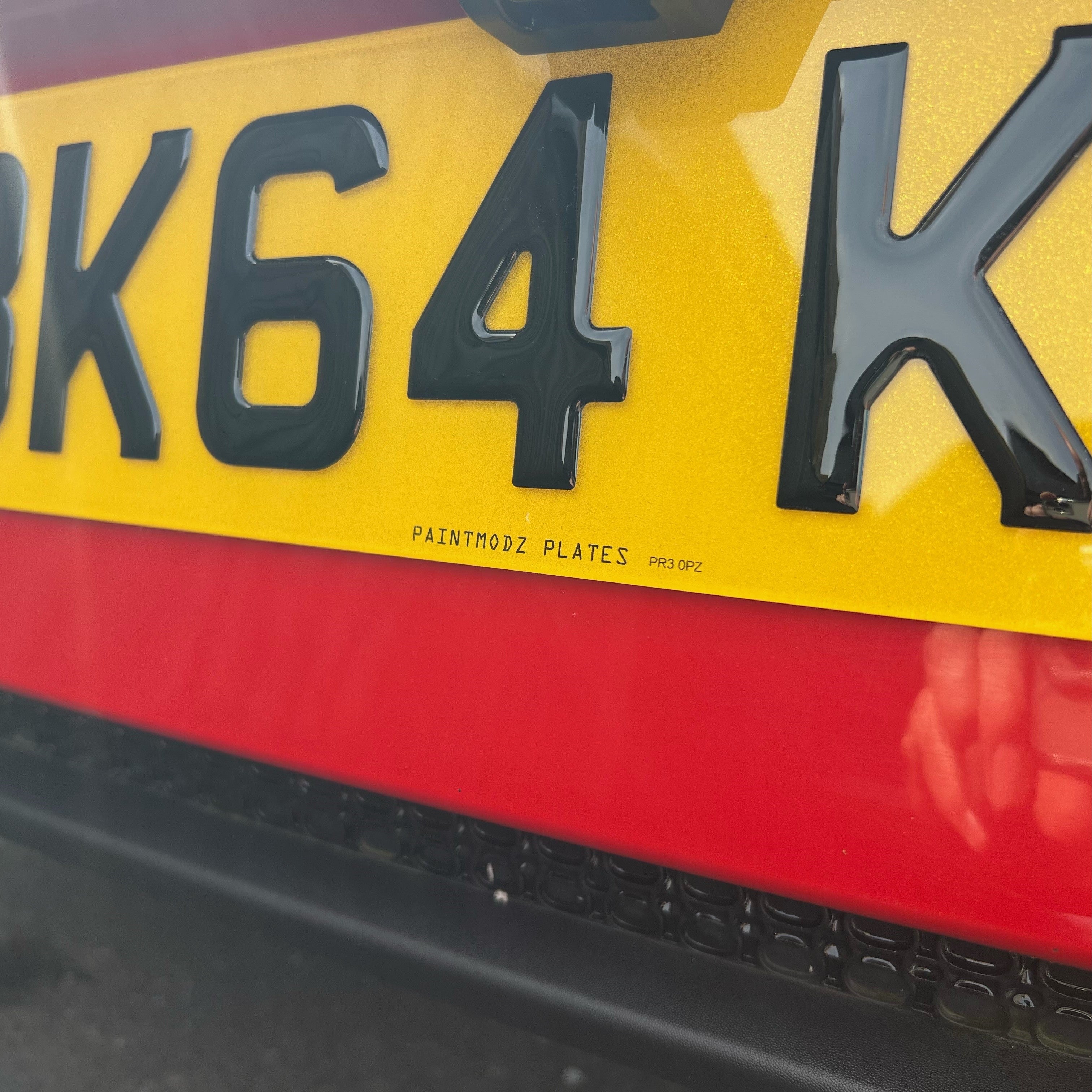 Number Plates 3D Gel - Road Legal (Standard Size)