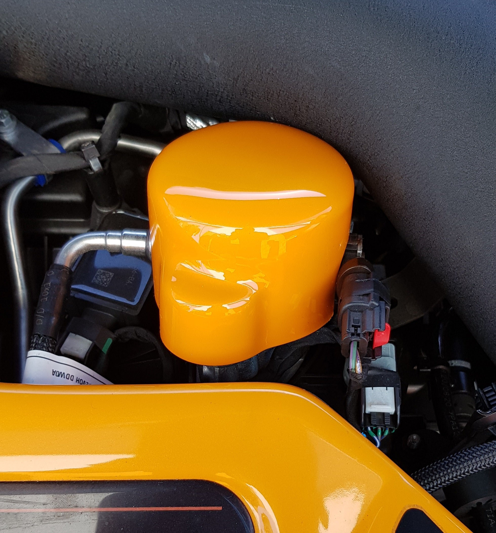 Proform Fuel Pump Cover - Mk4/4.5 Ford Focus ST Petrol - Painted Orange Fury