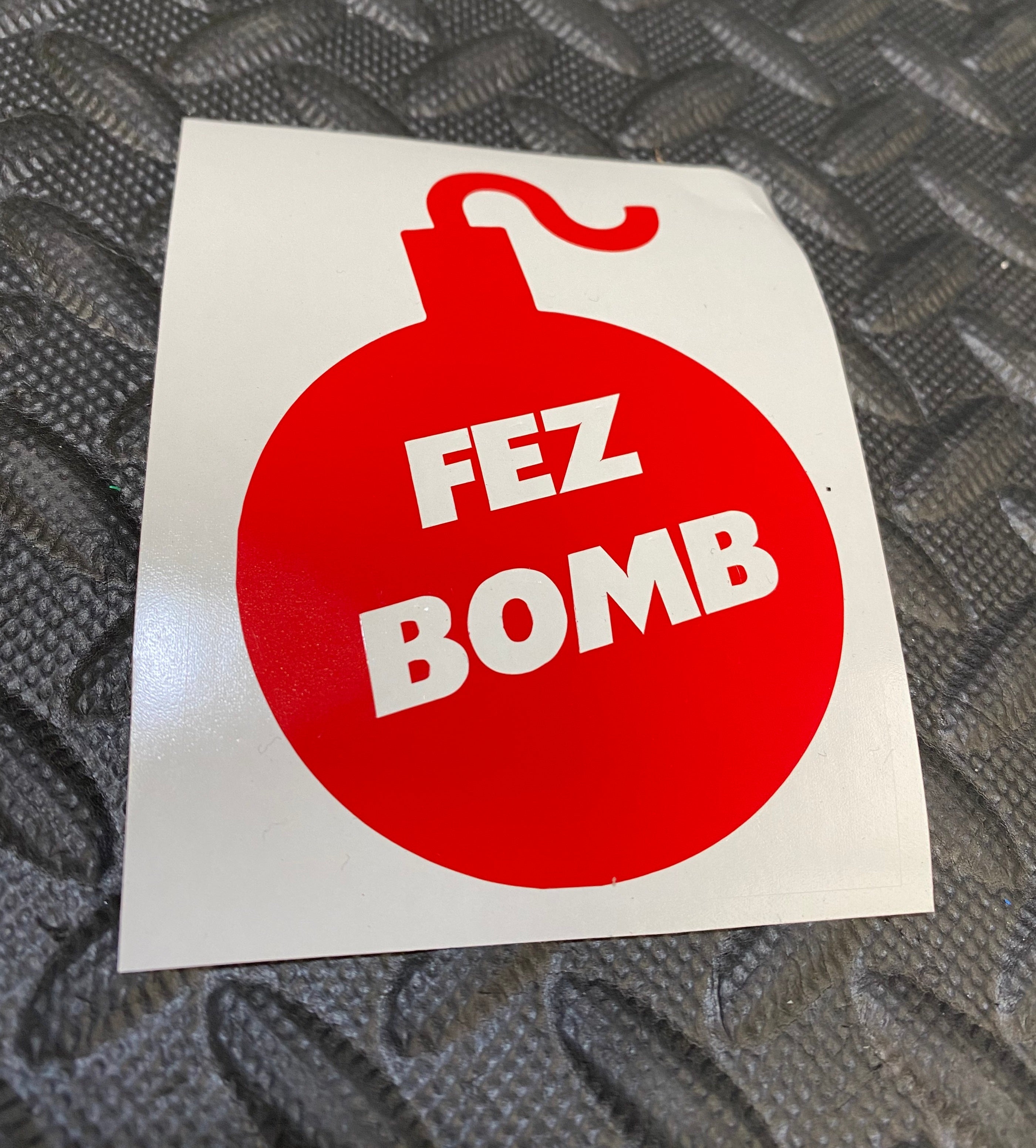 Fez Bomb Vinyl Sticker