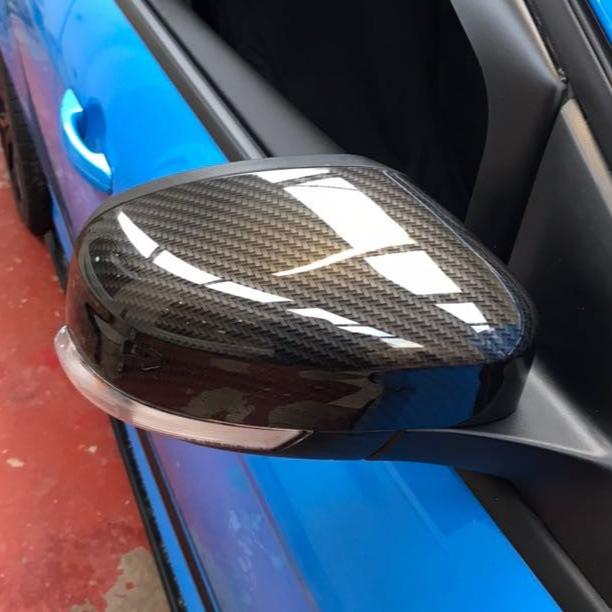 Mirror Caps - MK2.5/3/3.5 Focus/ Mk4 Mondeo - Carbon Fibre Effect Hydrodipped