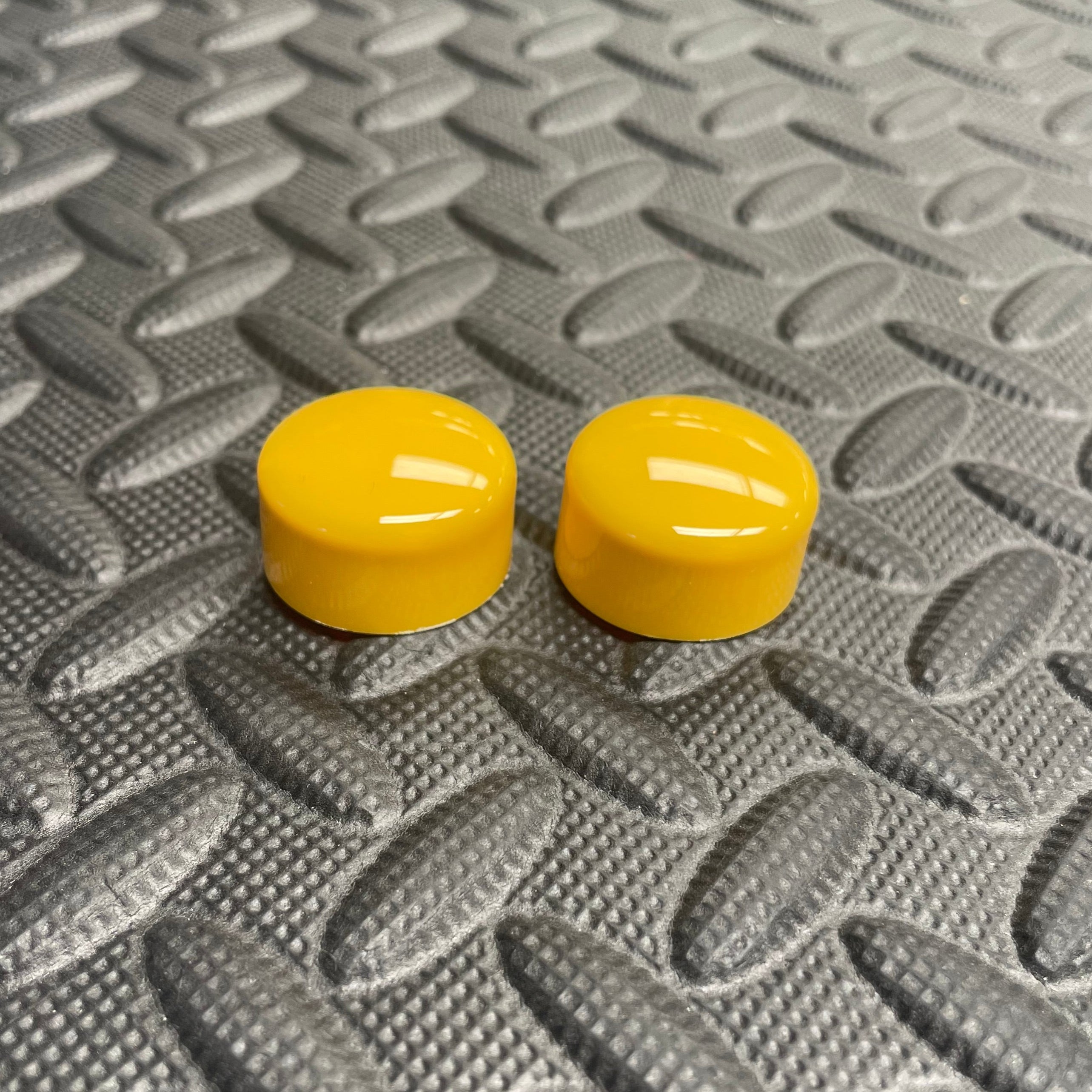 Proform Wiper Arm Bolt Rubber Covers - Gloss Yellow Plastic