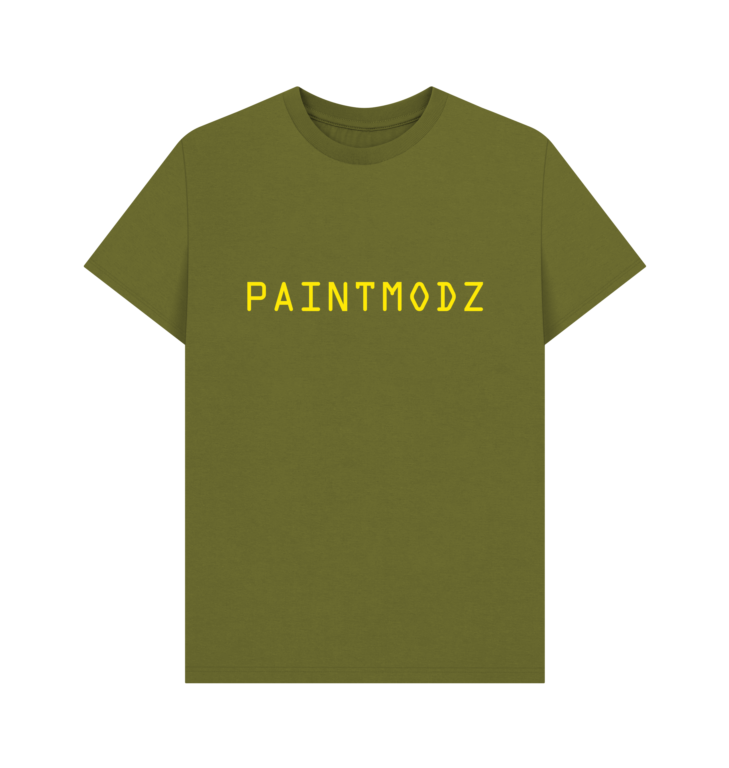 Moss Green Printed T-shirt Front