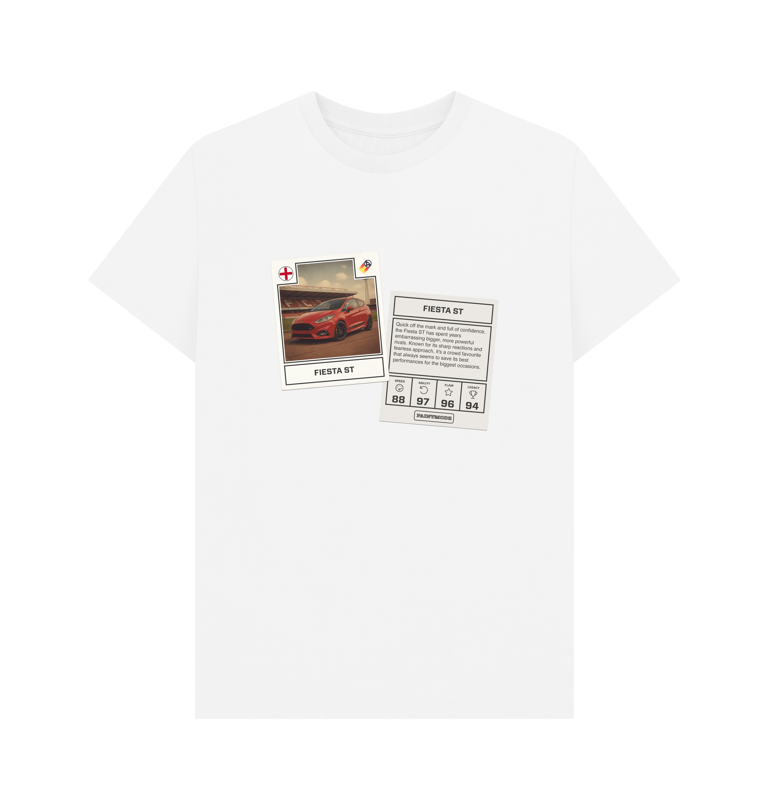 White Printed T-shirt Front
