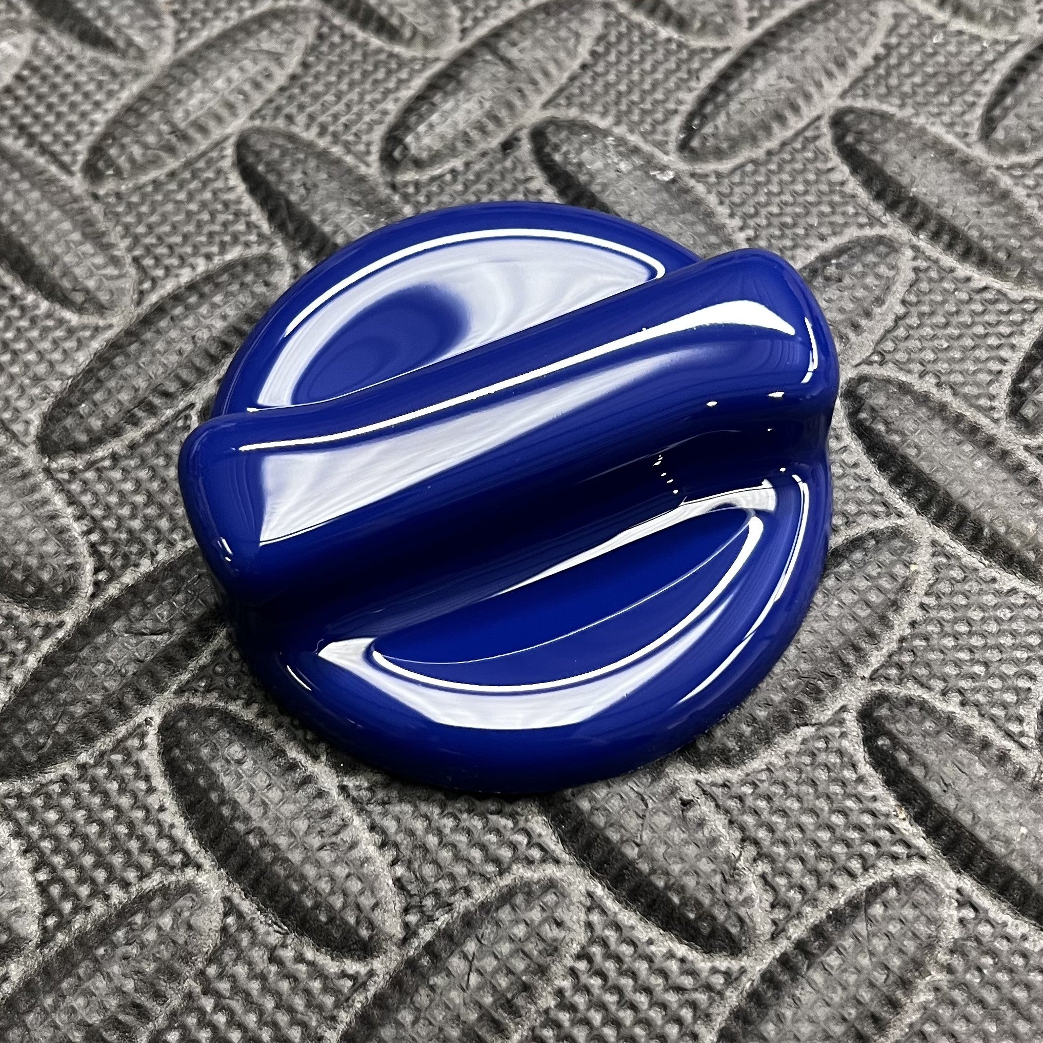 Oil Cap Cover Gloss Blue Plastic