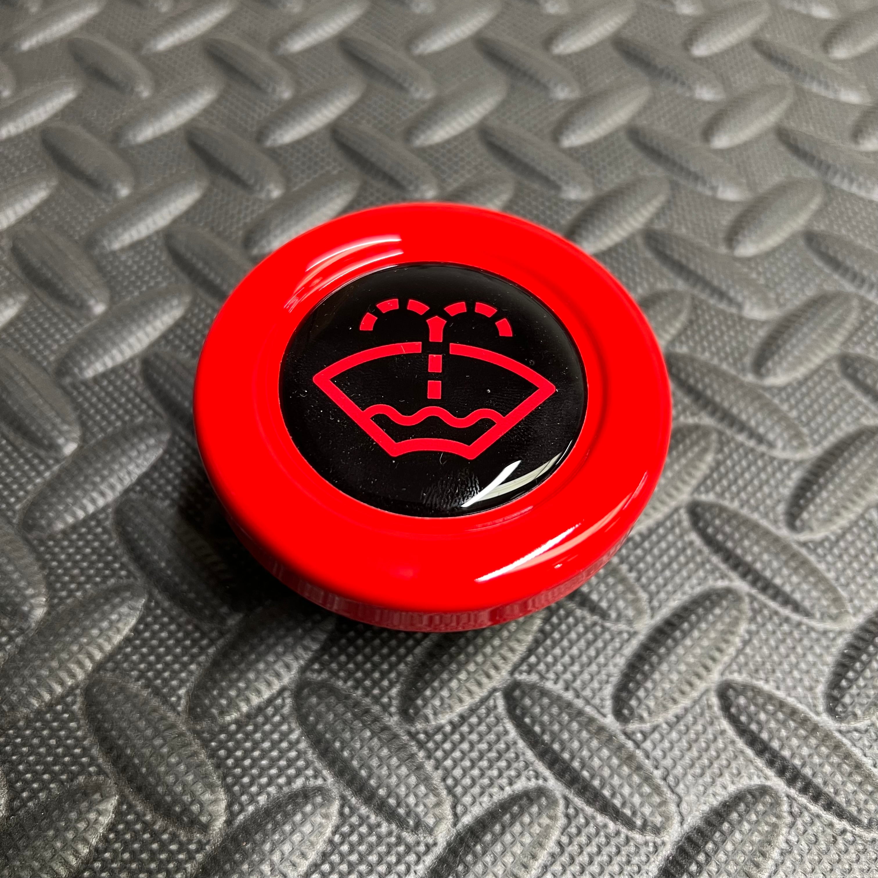 Proform Washer Bottle Bung - Multiple Ford Models - Painted Race Red With Red Screenwash Logo Detailing