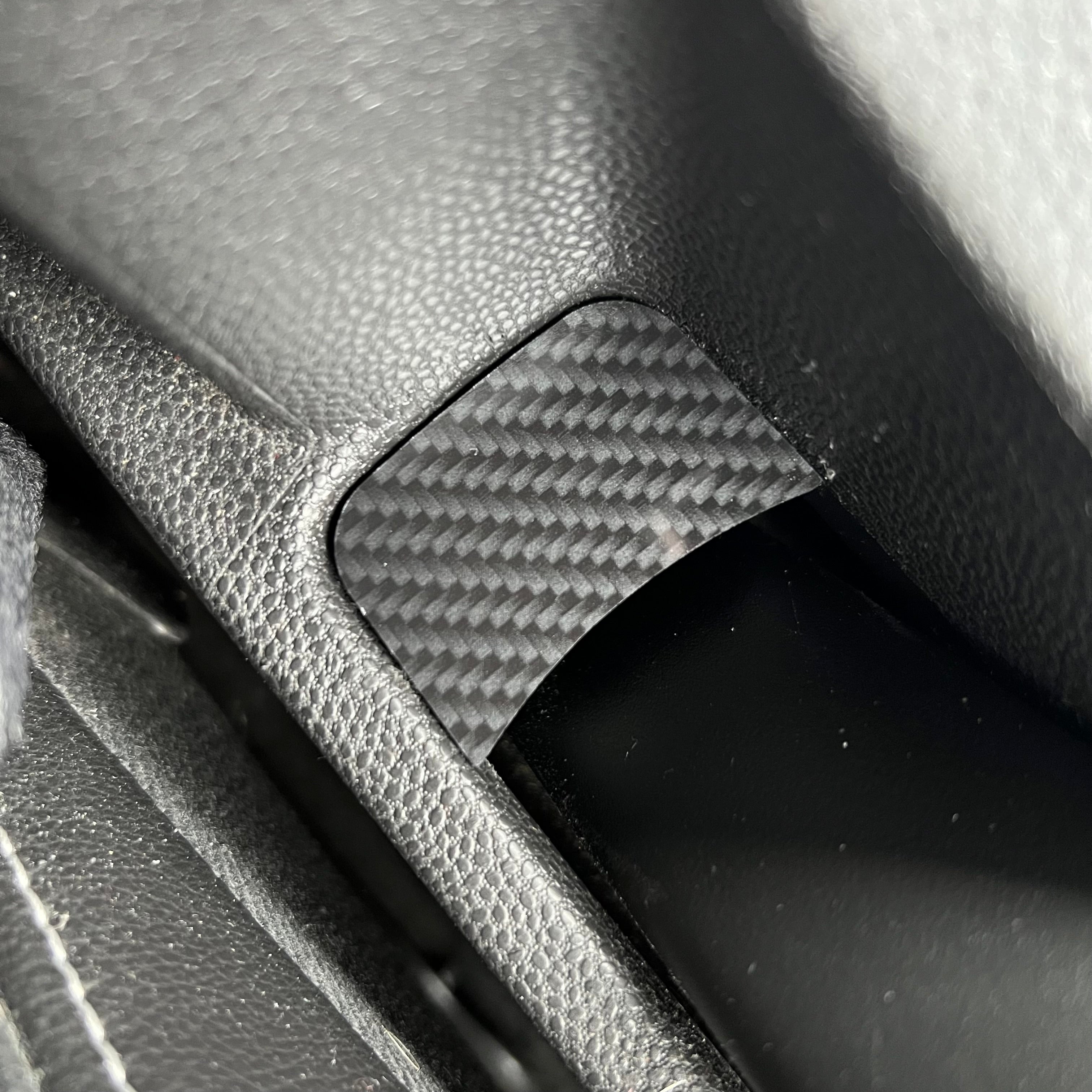 Proform - Mk7.5 Fiesta Handbrake Hole Insert - Deluxe Carbon Fibre Effect Plastic 