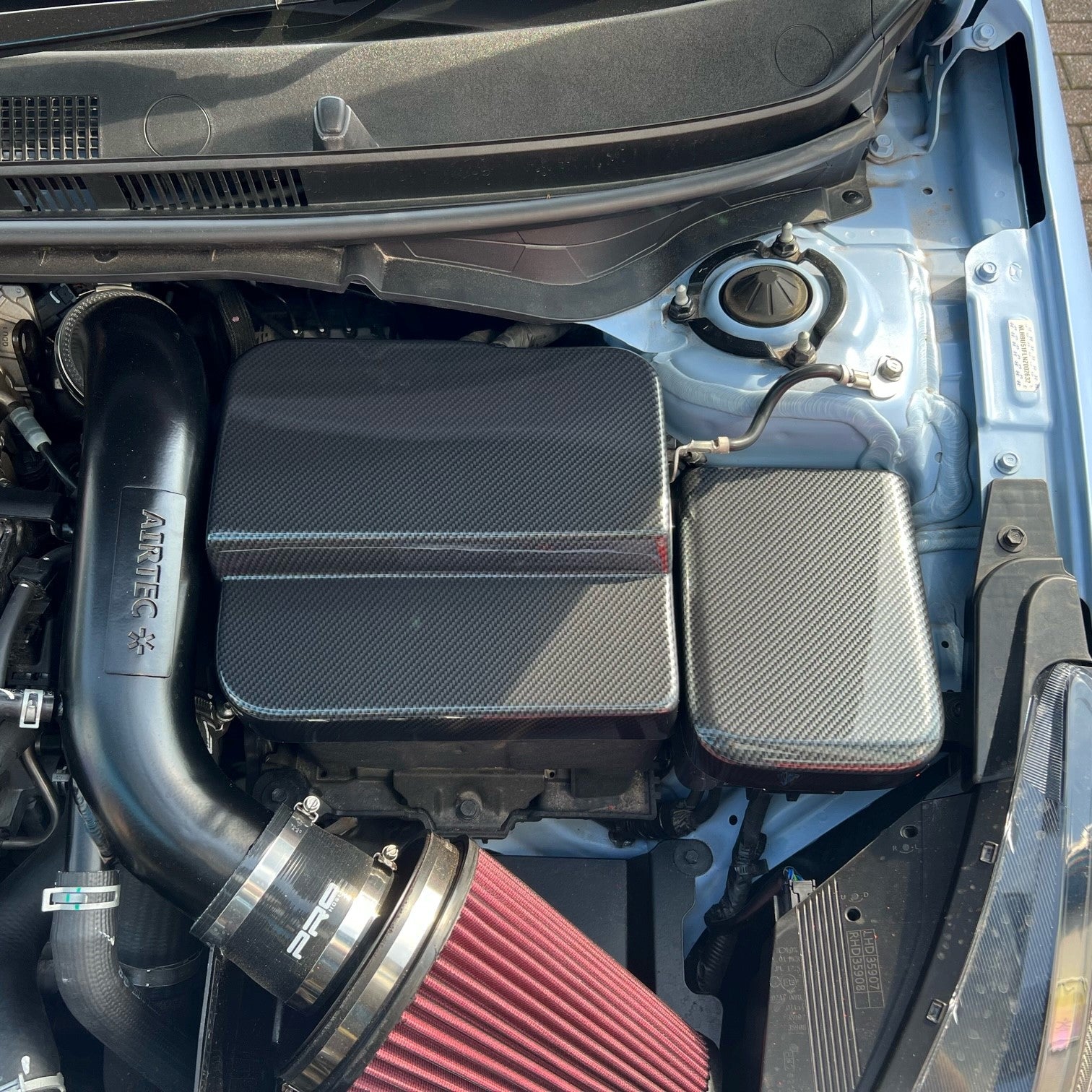 Proform Fuse Box Cover (Plastic Finishes) - Fits Hyundai i20 inc N & N Line - Deluxe Carbon Fibre Effect Plastic