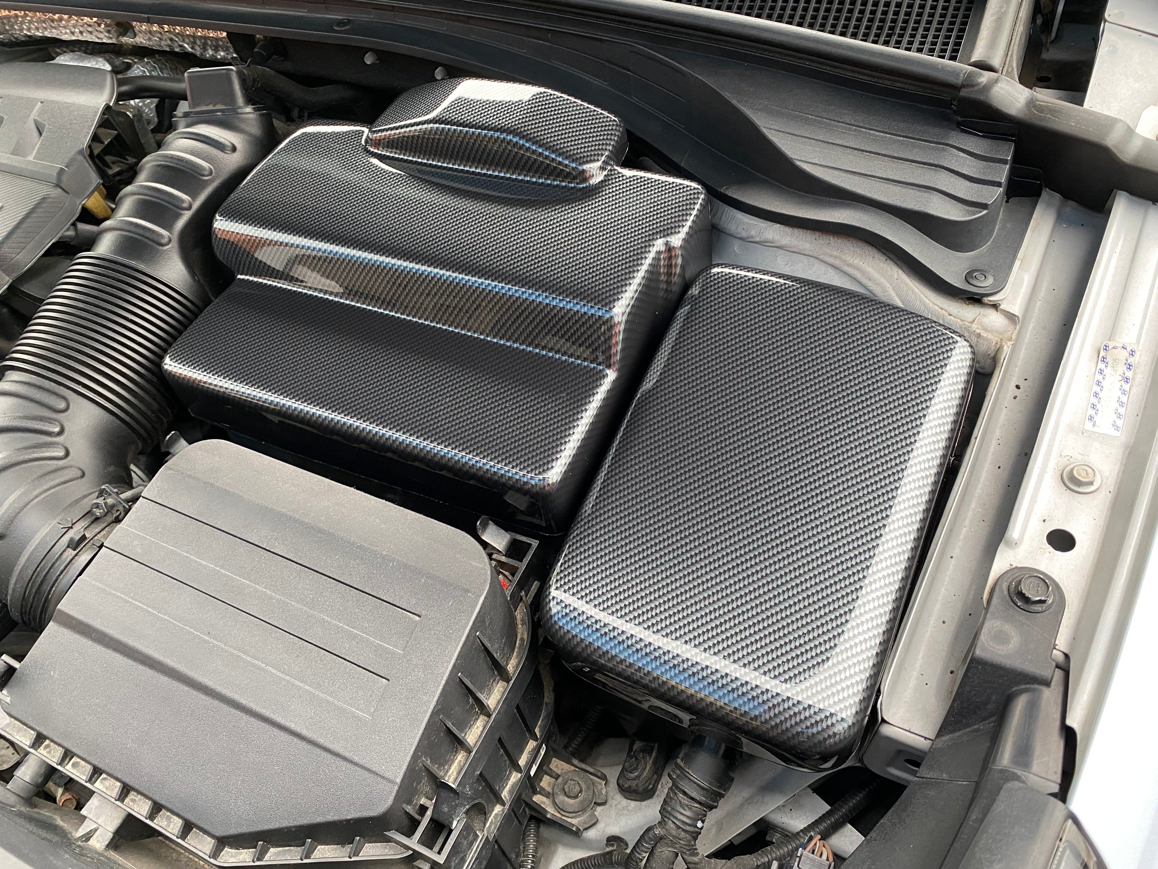 Profrom Fuse Box Cover - Fits Hyundai i30/Veloster N - Deluxe Carbon Fibre Effect Plastic