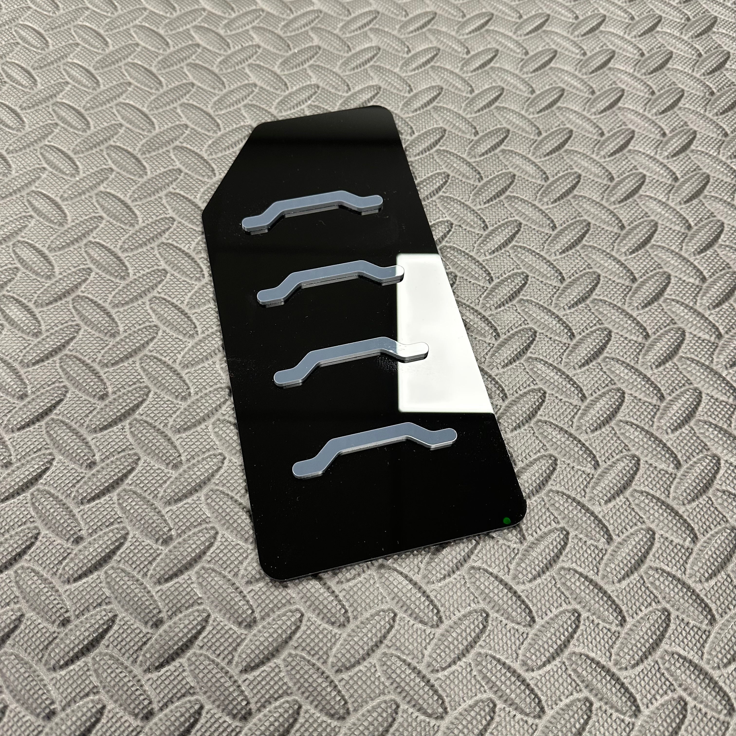 Proform Dead Pedal / Foot Rest Plate - Fits Hyundai i30N - Left Hand Drive - Dark Grey Detail