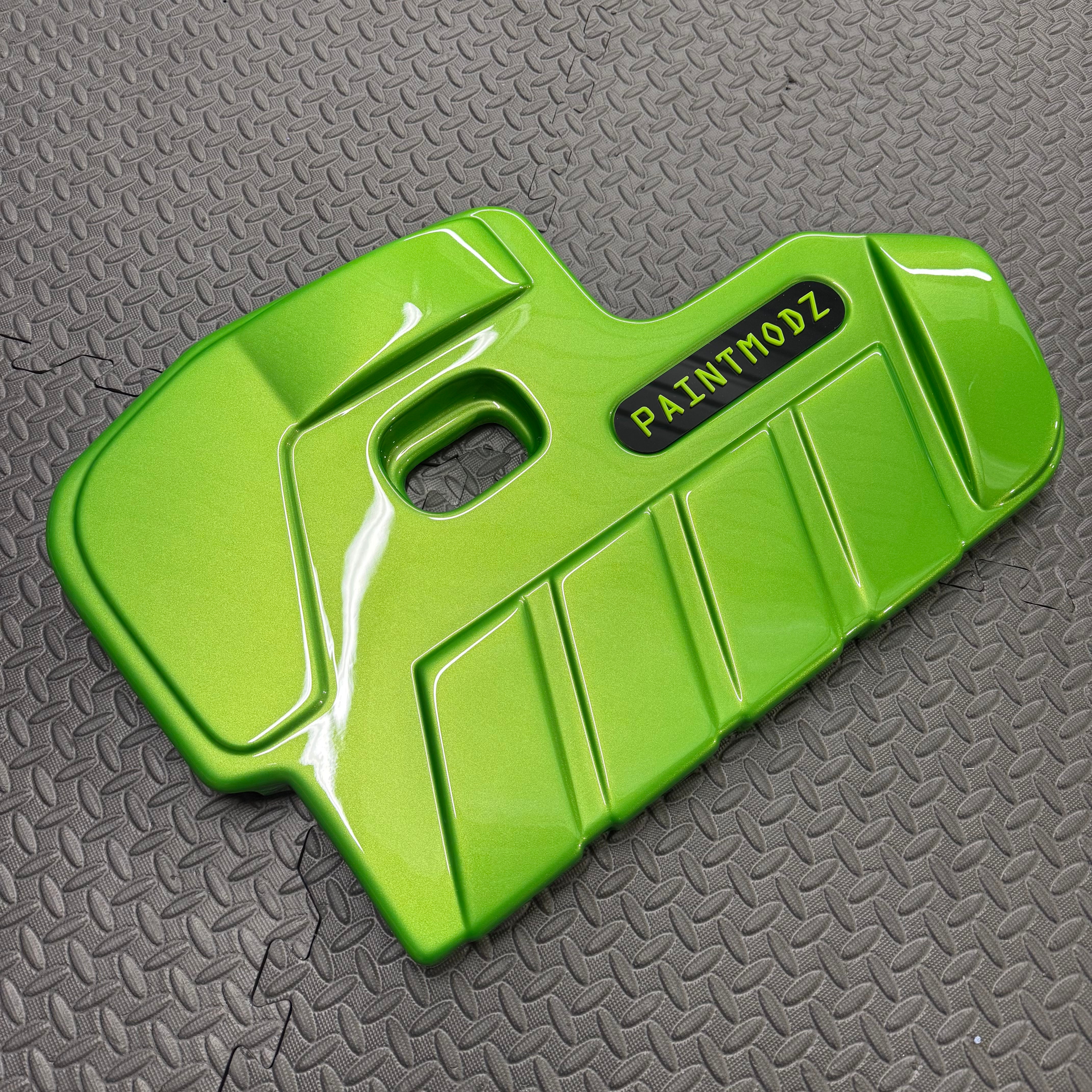 Proform Engine Cover - Mk4/4.5 Focus ST Petrol - Painted Mean Green With Light Green/Gloss Black Badge Plate