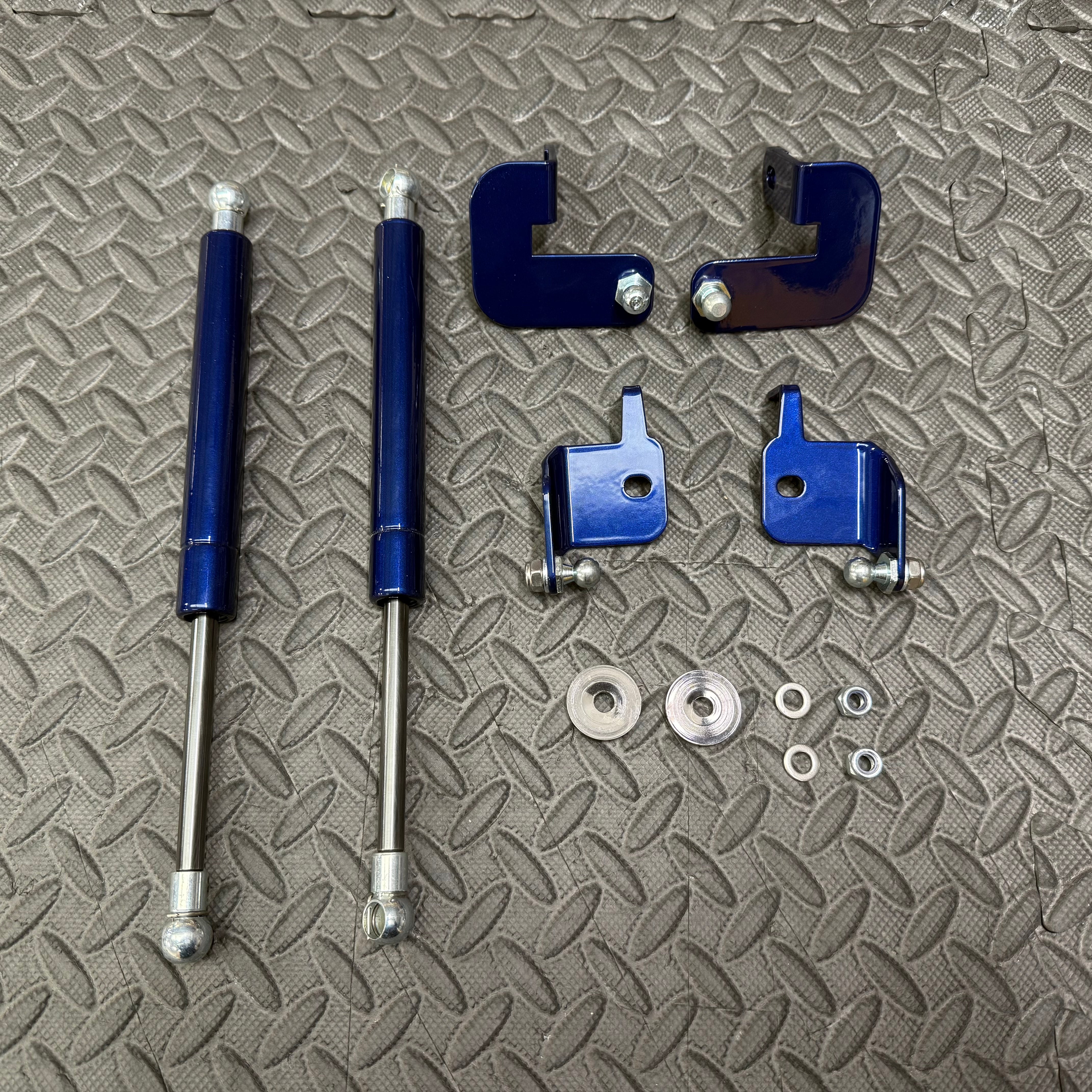 Mk3/3.5 Focus Gas Strut Bonnet Lifters - Painted Deep Impact Blue