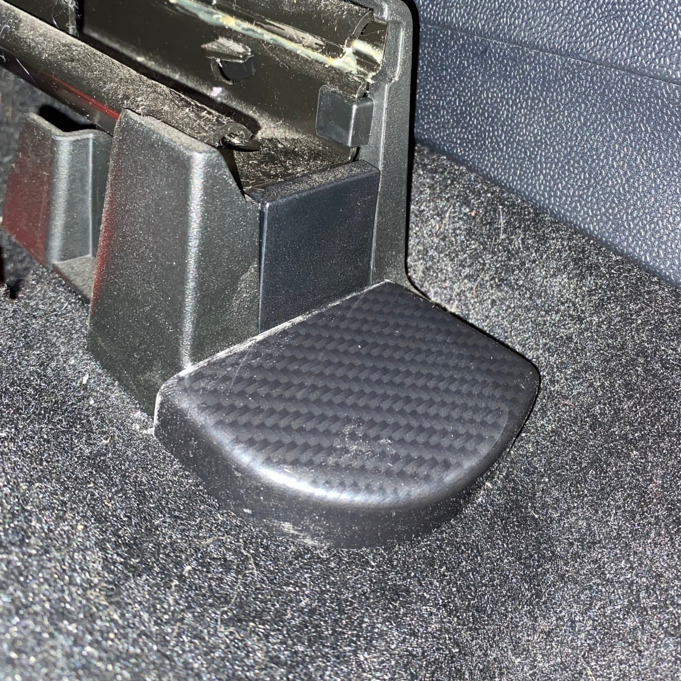 Proform Seat Rail End Covers - Mk2/2.5 Puma - Deluxe Carbon Fibre Effect Plastic