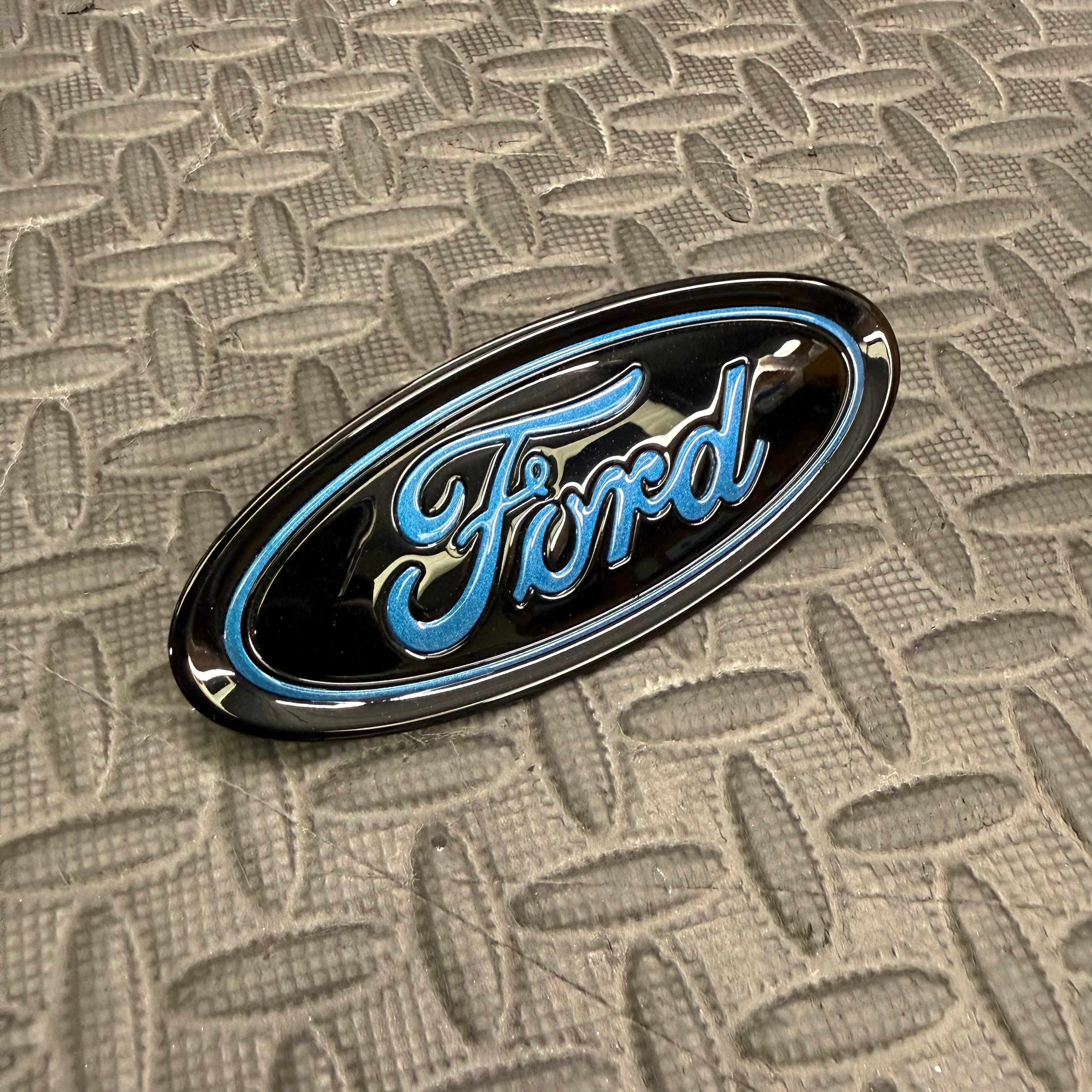 Genuine Ford Tailgate Badge - Painted  New Performance Blue