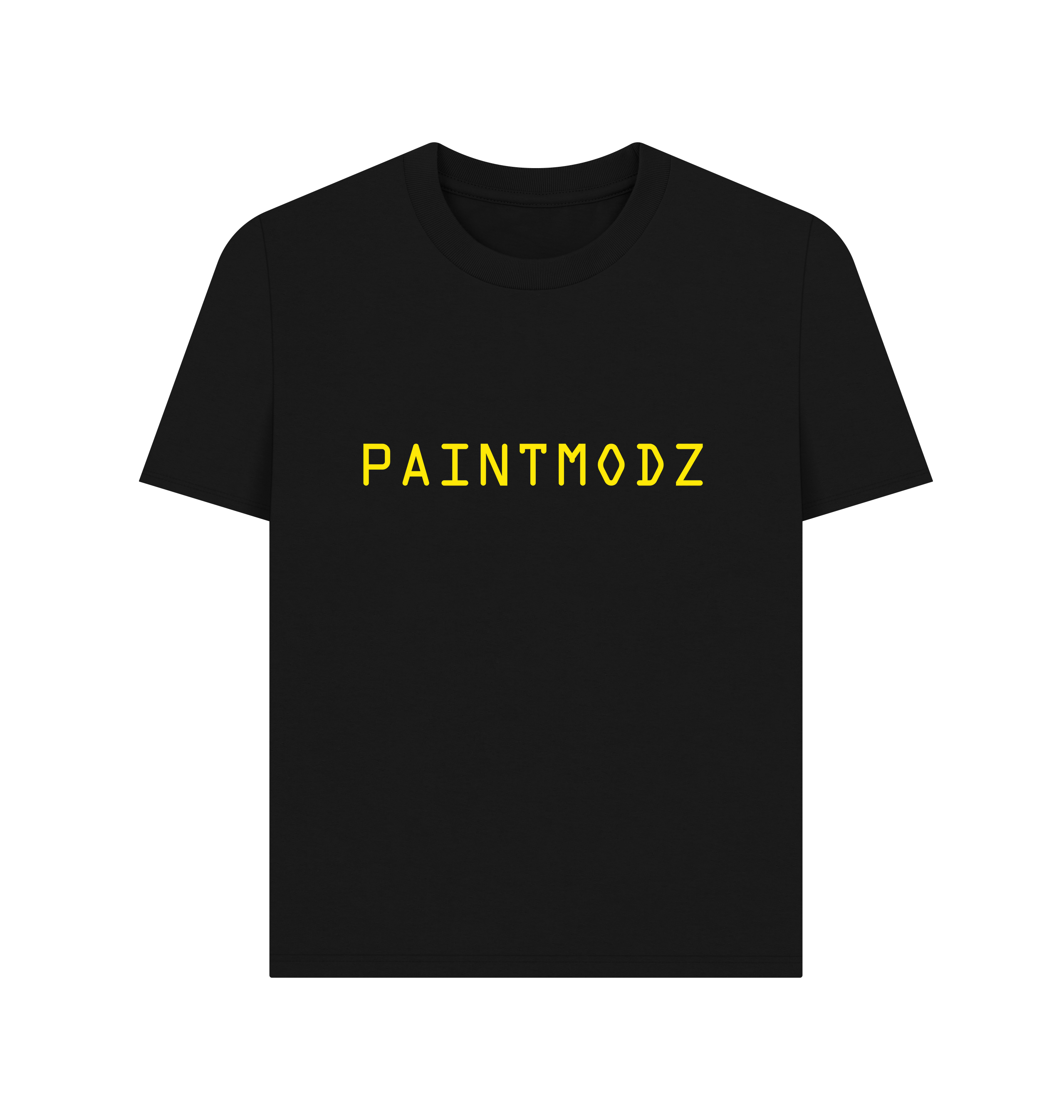 Black Printed T-shirt Front