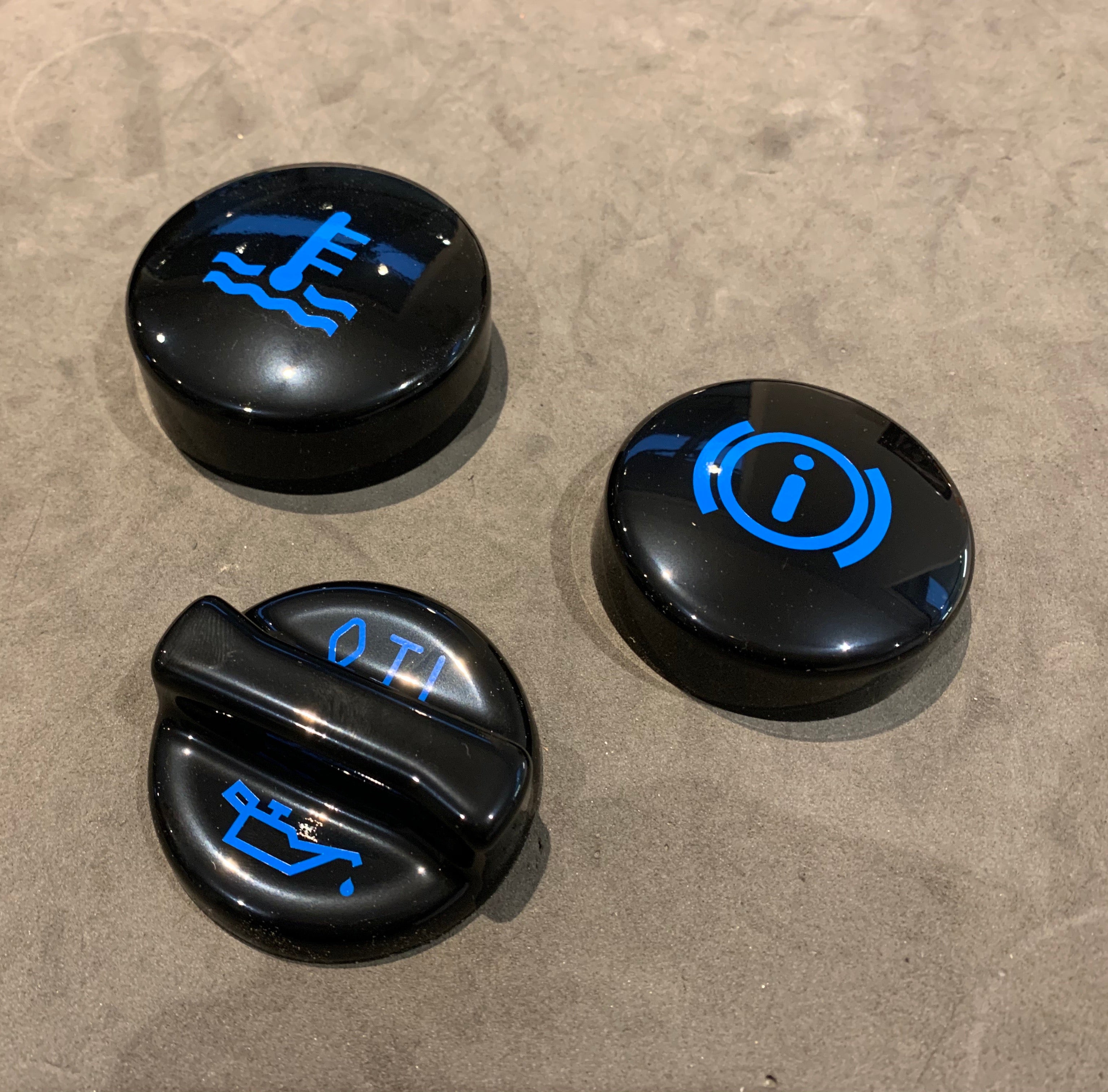 Proform Custom Cap Vinyl Sticker Set - Nitro Blue