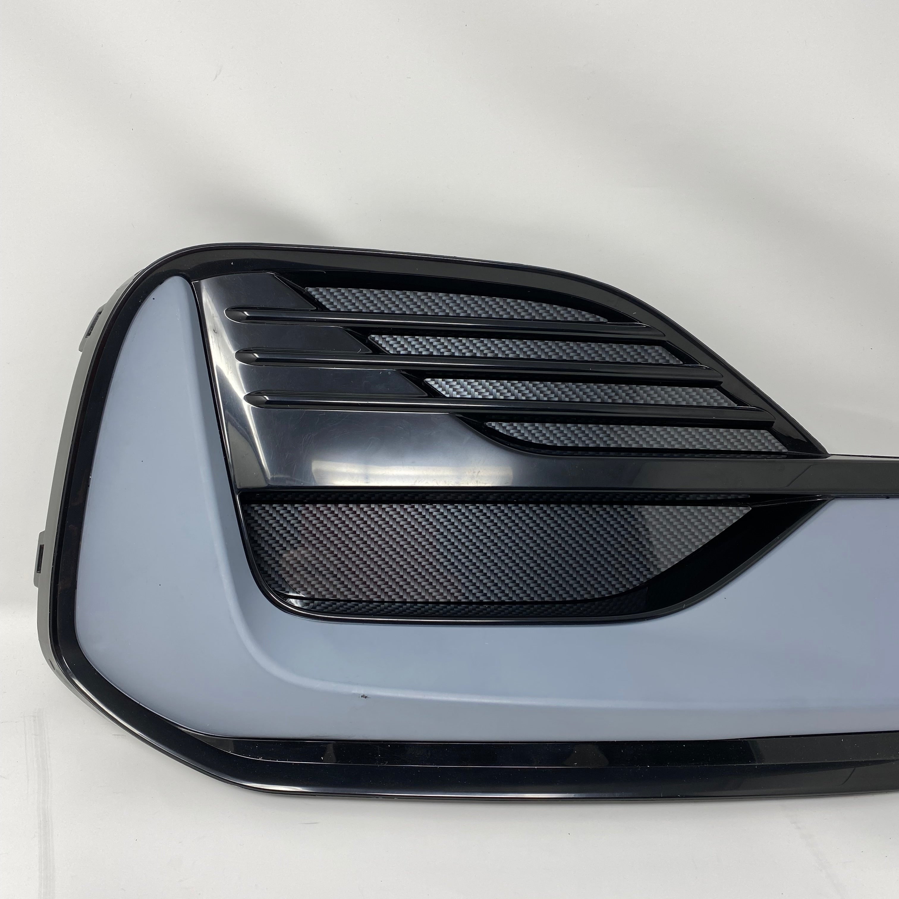 Proform Mk8.5 Fiesta ST/ST Line 'Fog Light' Bumper Trim Insert Set -  Deluxe Carbon Fibre Effect Plastic