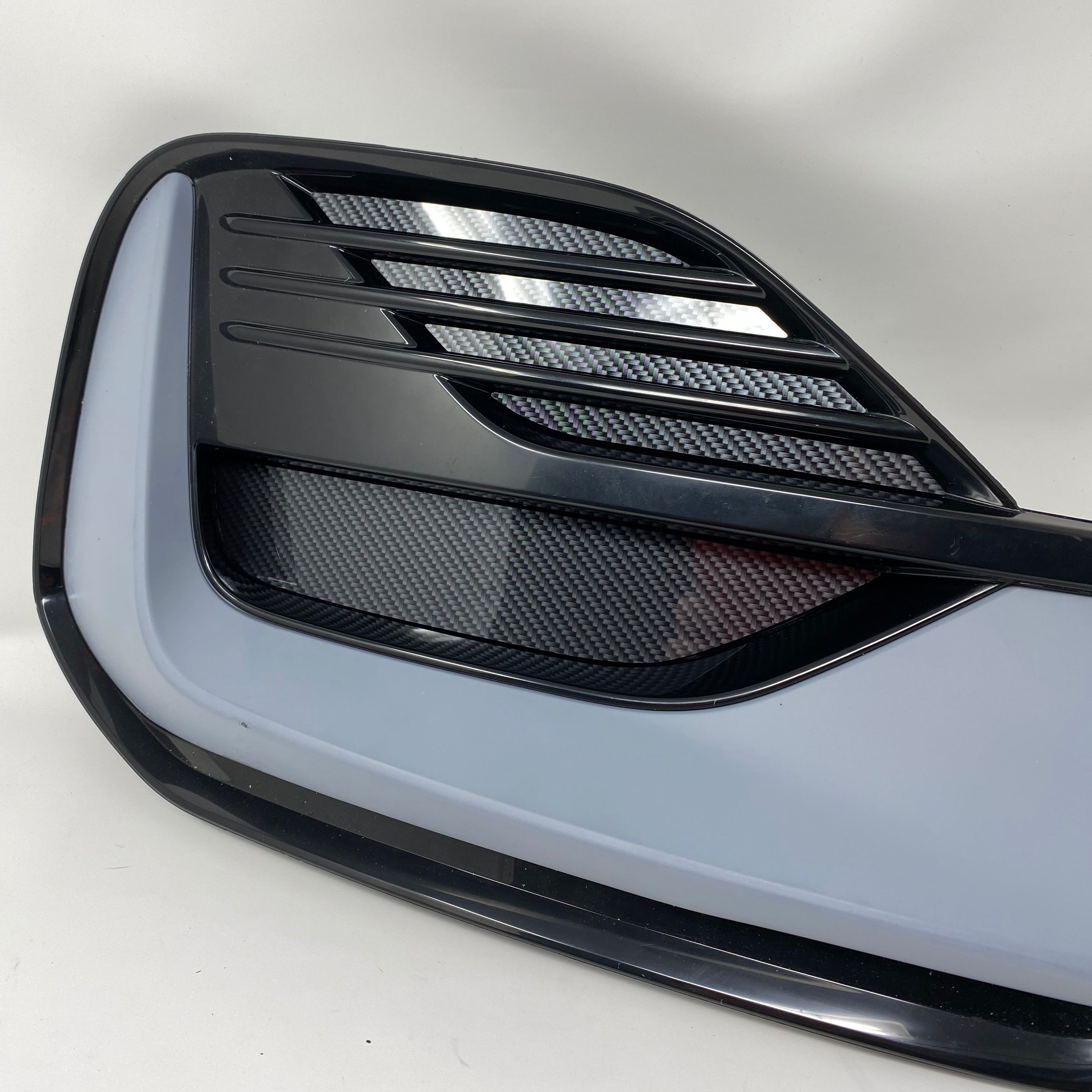 Proform Mk8.5 Fiesta ST/ST Line 'Fog Light' Bumper Trim Insert Set -  Deluxe Carbon Fibre Effect Plastic