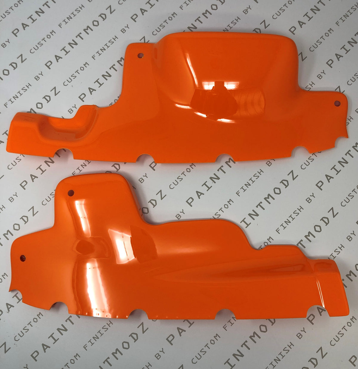 Proform Engine Bay Slam Panel Covers - MK7.5 Fiesta - Gloss Orange Plastic