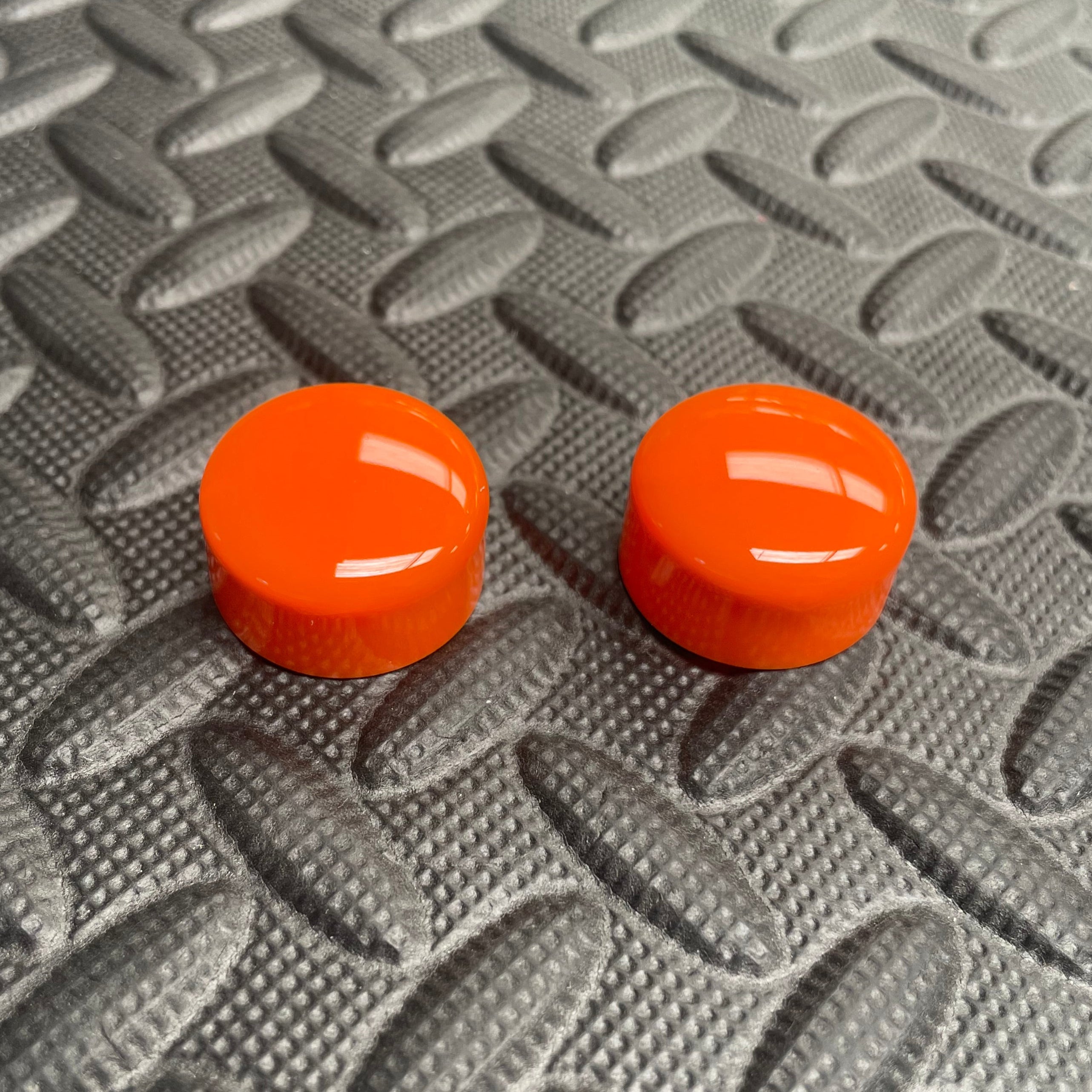 Proform Wiper Arm Bolt Rubber Covers - Gloss Orange Plastic